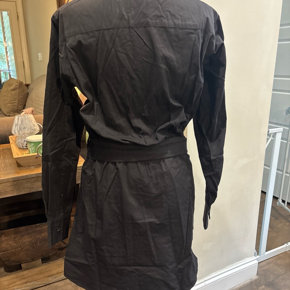Dance & Marvel Black Collared Shirt Dress - Picture 8 of 8